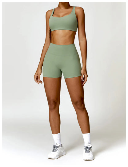 2 Piece Yoga Clothes Workout Sets Women Sportswear Tracksuit Running Fitness Leggings  Gym Set Women Sports Suit The Clothing Company Sydney