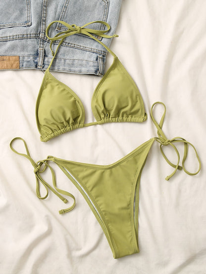 2 Piece Micro Bikini Criss Cross Swimwear Bandage Woman Swimsuit Thong Bikinis Set Women's Bathing Suit Beachwear The Clothing Company Sydney