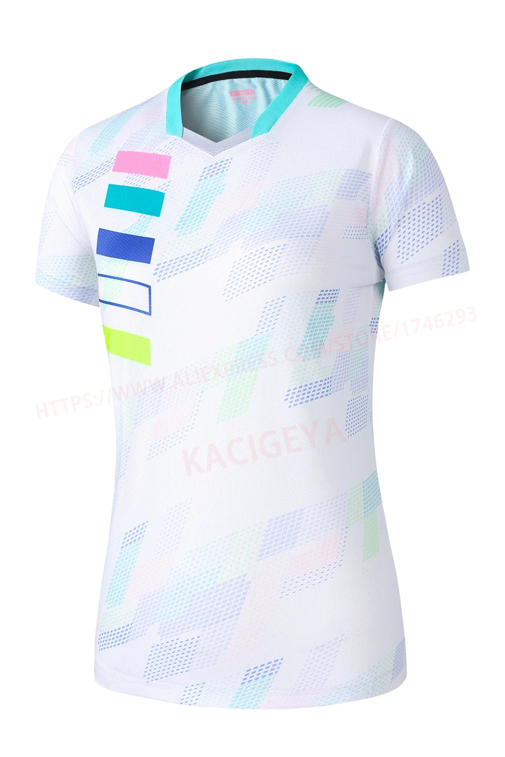 Exercise Training T  Women V Neck Badminton 3D Short Sleeves Summer Running Table Tennis Volleyball Team Yoga Shirts The Clothing Company Sydney