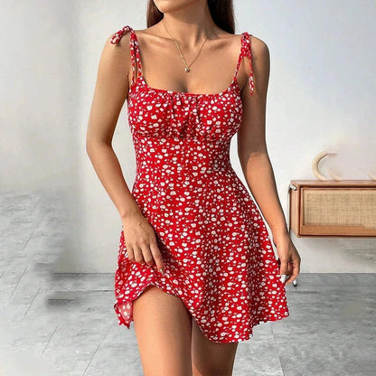 Women's Floral Spaghetti Strap Beach Short Summer Dress The Clothing Company Sydney