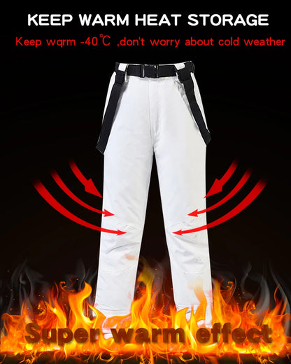 Ski Suit Snowboard Suits Women Windproof Waterproof Warm Thicken Snow Pants And Down Jacket Ski Clothes Set - The Clothing Company Sydney