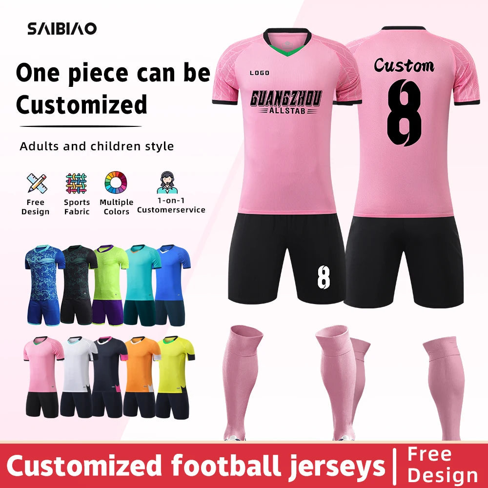 Adult Kids Football Jerseys Men Soccer Uniforms Sports Clothes Customised Futsal Sportswear Child Team Training Tracksuit Outfit The Clothing Company Sydney