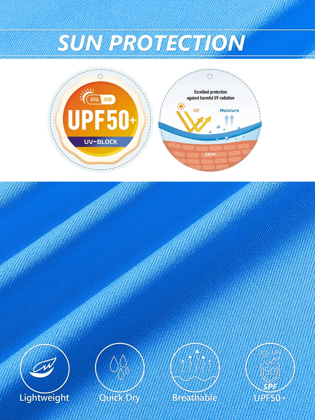 UPF 50+ Summer Short Sleeve V-Neck T-shirts Womens Sun Protection T-shirts Quick Dry Hiking Running Tee Shirts Tops - The Clothing Company Sydney