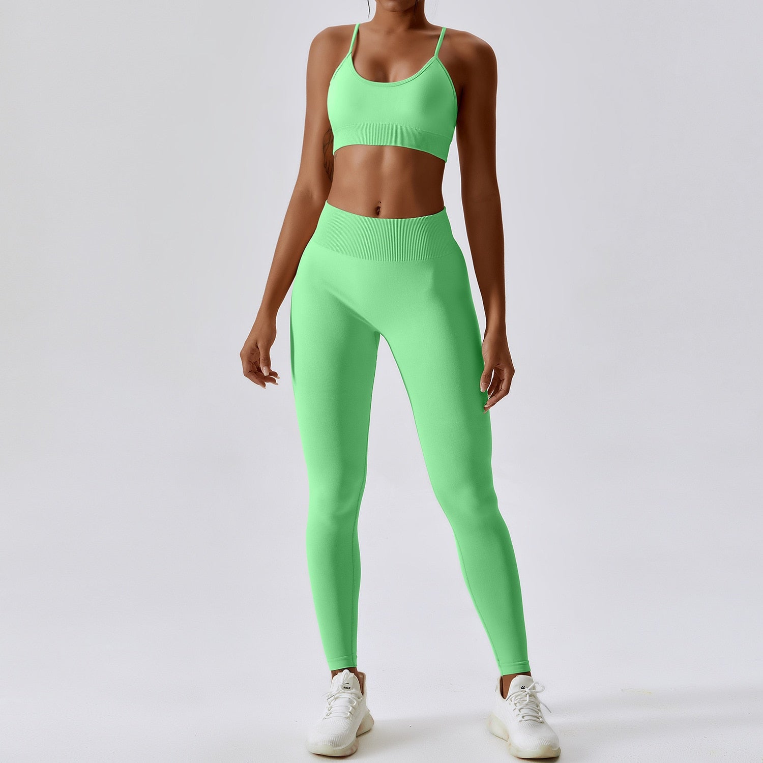 Seamless Athletic Wear Women Yoga Set 2 Piece Workout Tracksuit Sport Bra Gym Suits Fitness High Waist Running Leggings Sports Sets The Clothing Company Sydney