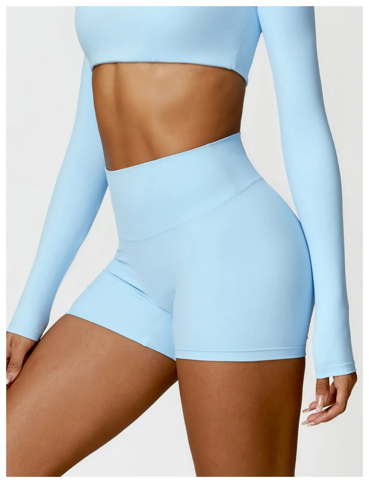 Women's Yoga Shorts Gym Leggings Cycling Slim Fit Workout Shorts High Waist Sports Shorts - The Clothing Company Sydney