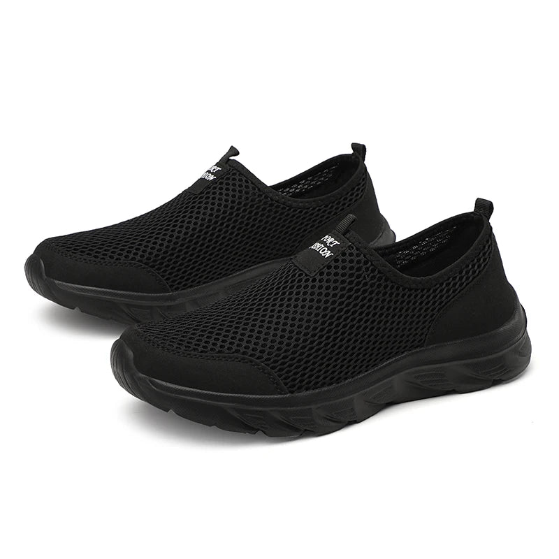 Lightweight Men's Breathable Slip on Casual Sneakers Anti-slip Flats Outdoor Walking Shoes - The Clothing Company Sydney
