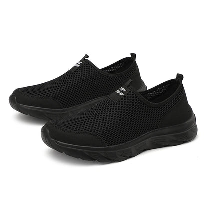 Lightweight Men's Breathable Slip on Casual Sneakers Anti-slip Flats Outdoor Walking Shoes - The Clothing Company Sydney