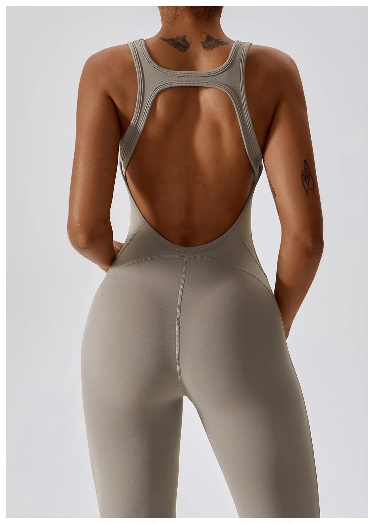 Open Back V Jumpsuit Gym Set Training Yoga Suit Sportswear Women Sports Jumpsuit Fitness Rompers Stretch Workout Bodysuits The Clothing Company Sydney