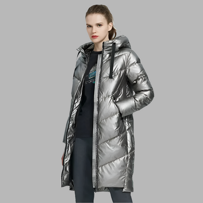 Women's Hooded Winter jacket fashion casual slim long warm cotton coat ladies parkas - The Clothing Company Sydney