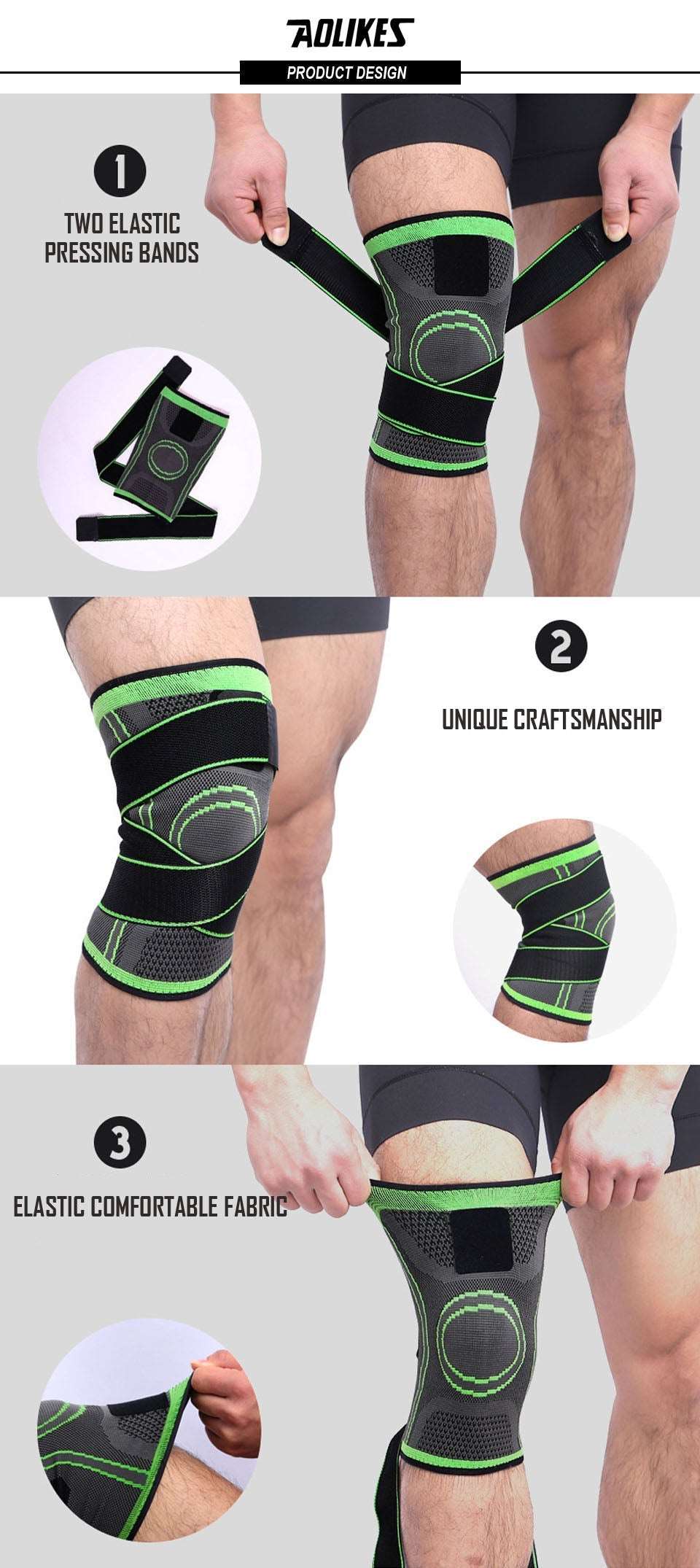 1piece Knee Support Professional Protective Sports Knee Pad Breathable Bandage Knee Brace The Clothing Company Sydney