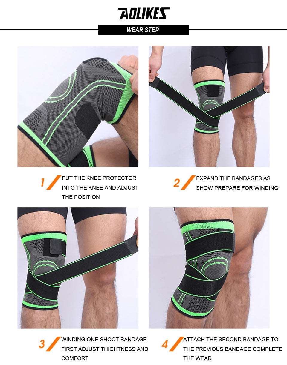 1piece Knee Support Professional Protective Sports Knee Pad Breathable Bandage Knee Brace The Clothing Company Sydney