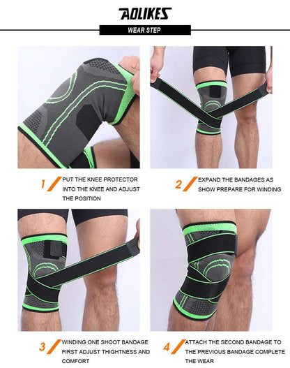 1piece Knee Support Professional Protective Sports Knee Pad Breathable Bandage Knee Brace The Clothing Company Sydney