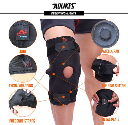 1PC Professional Sports Safety Knee Support Brace Patella Pads Hole Sports with Metal Plate The Clothing Company Sydney