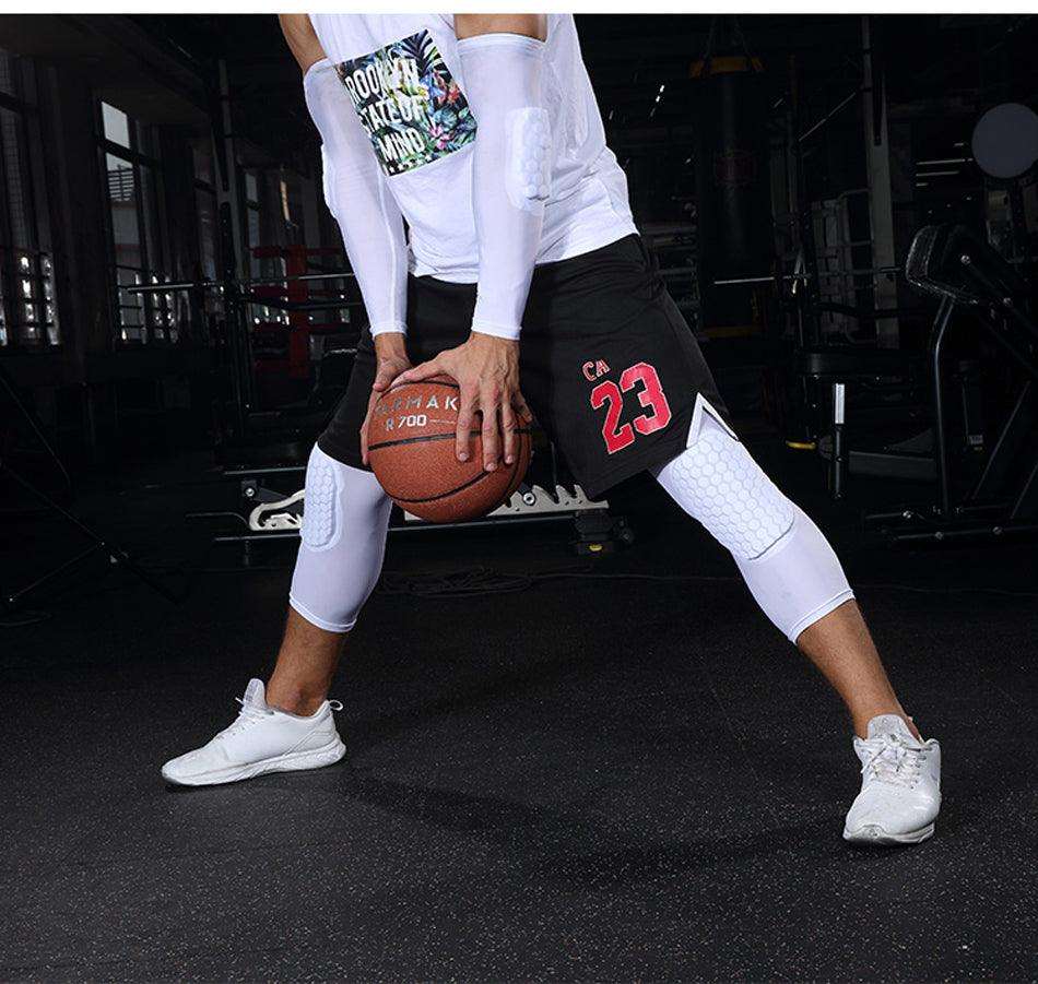 1PC Basketball Knee Pads Protector Compression Sleeve Honeycomb Foam Brace Kneepad Fitness Gear Volleyball Support The Clothing Company Sydney