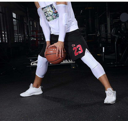 1PC Basketball Knee Pads Protector Compression Sleeve Honeycomb Foam Brace Kneepad Fitness Gear Volleyball Support The Clothing Company Sydney