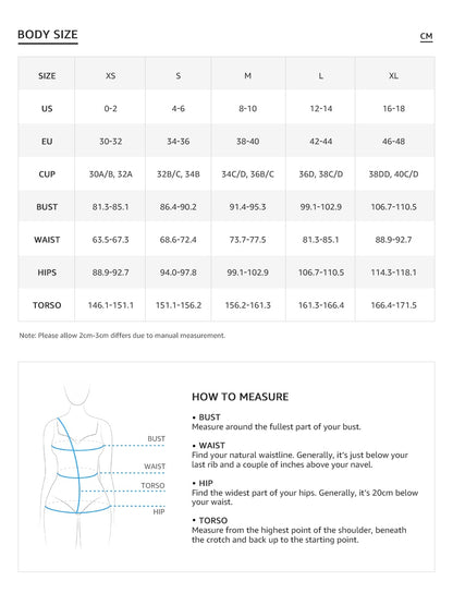 V-neck Banded High Waist Bikini Sets Swimsuit Back Hook Two Piece Swimwear Beach Bathing Suit The Clothing Company Sydney