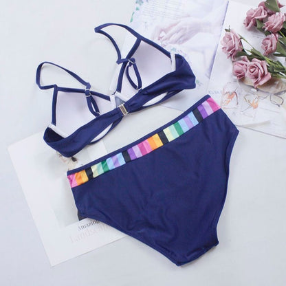 2 Piece Black Bikini Set Swimwear Print Swimsuit Push Up Polka Dots Bathing Suit Beachwear Biquini The Clothing Company Sydney