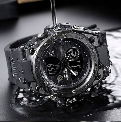 Sanda Military Army Sport Style Wristwatch Dual Display Men's Watch Clothing Company Sydney