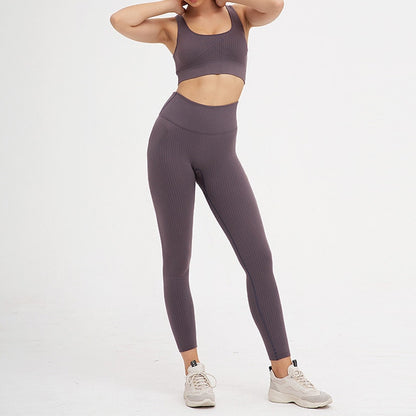 2 Pieces Seamless Fitness Yoga Suit Gym Push Up Clothes Workout Sport Set Padded Sports Bra High Waist Legging Sportswear The Clothing Company Sydney