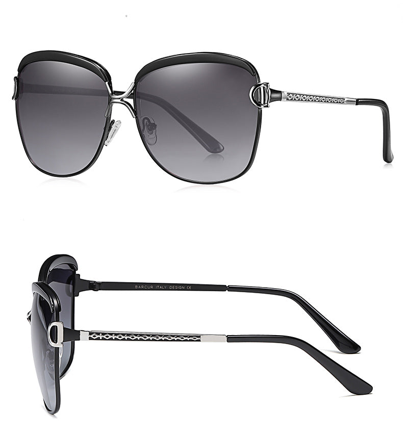 Polarized Ladies Sunglasses Gradient Lens Round Sun Glasses Square Luxury Brand Oculos Eyewear The Clothing Company Sydney