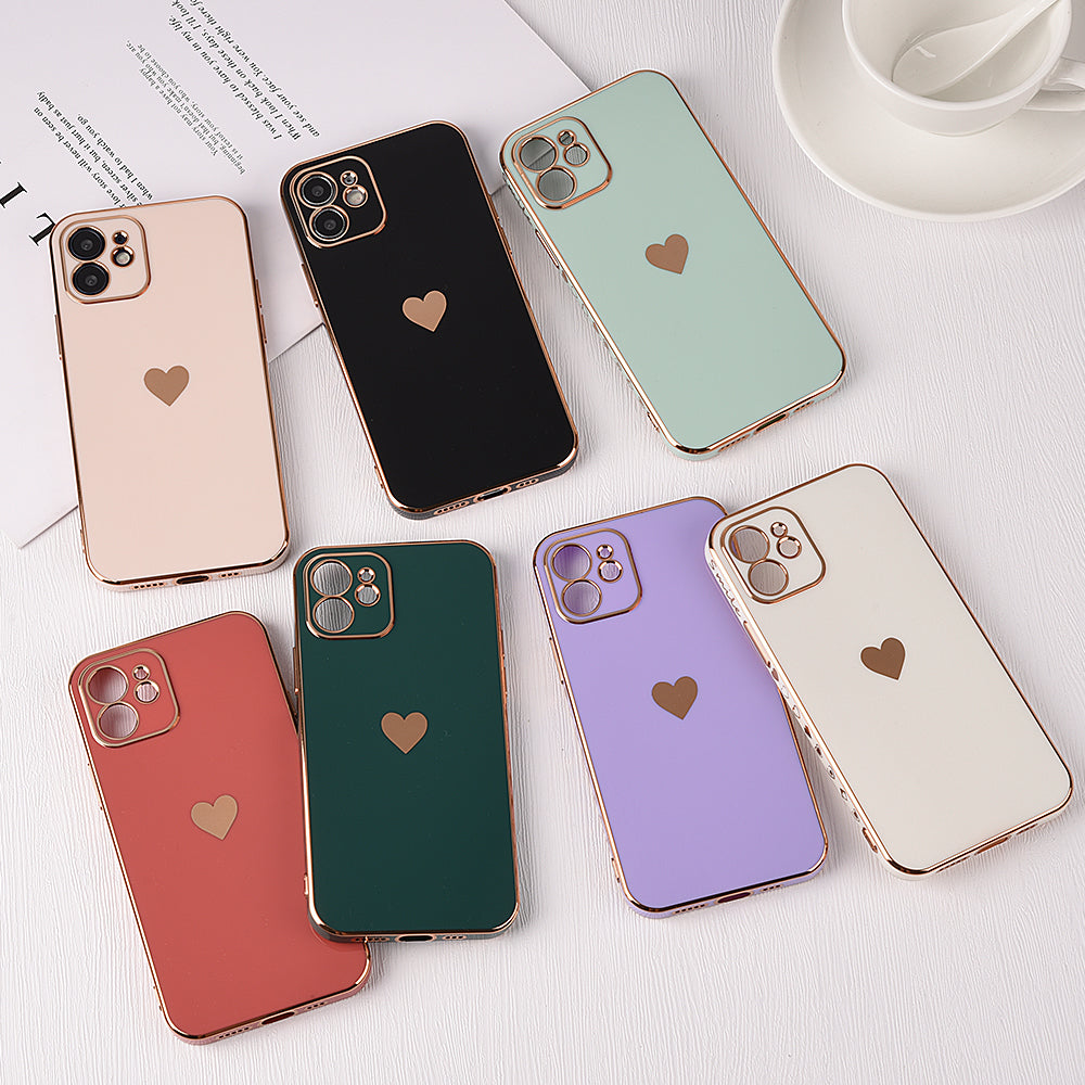 Solid Plating Lens Protection Phone Case For iPhone 12 11 Pro Max X XR XS Max 7 8 6 6s Plus SE 3 2022 13 Pro Max Soft Cover Case The Clothing Company Sydney