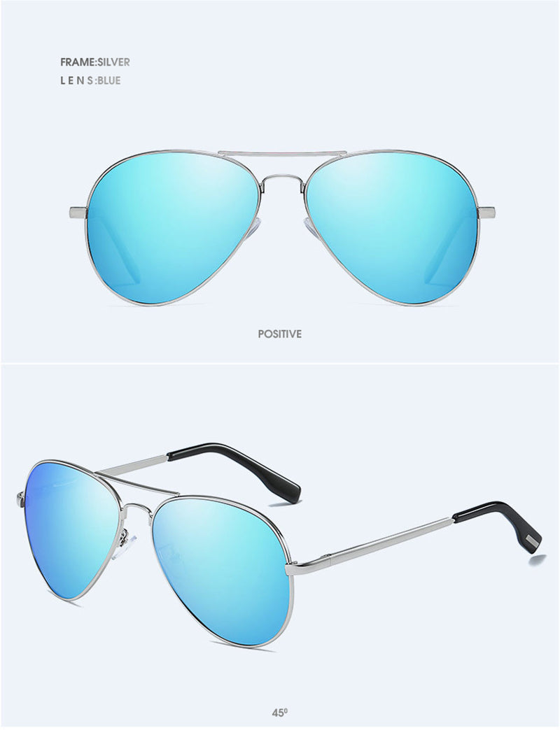 Classic Pilot Polarized Sunglasses Men Fashion Metal Sun Glasses Women Black Driving Eyeglasses Goggle UV400 The Clothing Company Sydney