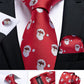 Designer Wedding Men's Tie Red  Solid Striped Paisley Neckties For Men Business Hanky Cufflinks Tie Set The Clothing Company Sydney