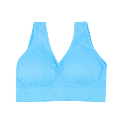 Women's Unwired Bras Wireless S-6XL Plus Size Backless Push Up Seamless Mesh Top Bra Non Bones Frame Sports Bras The Clothing Company Sydney