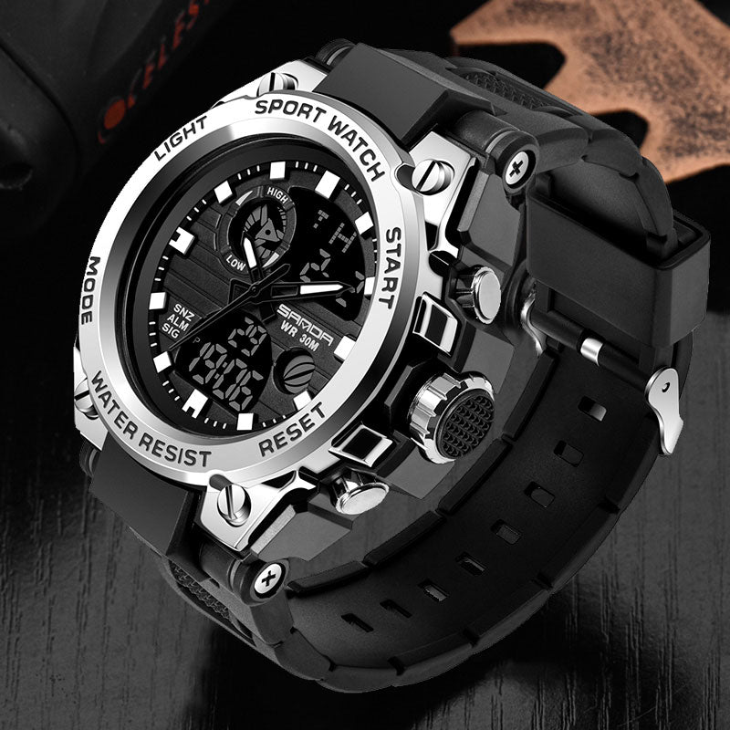 Sanda Military Army Sport Style Wristwatch Dual Display Men's Watch Clothing Company Sydney