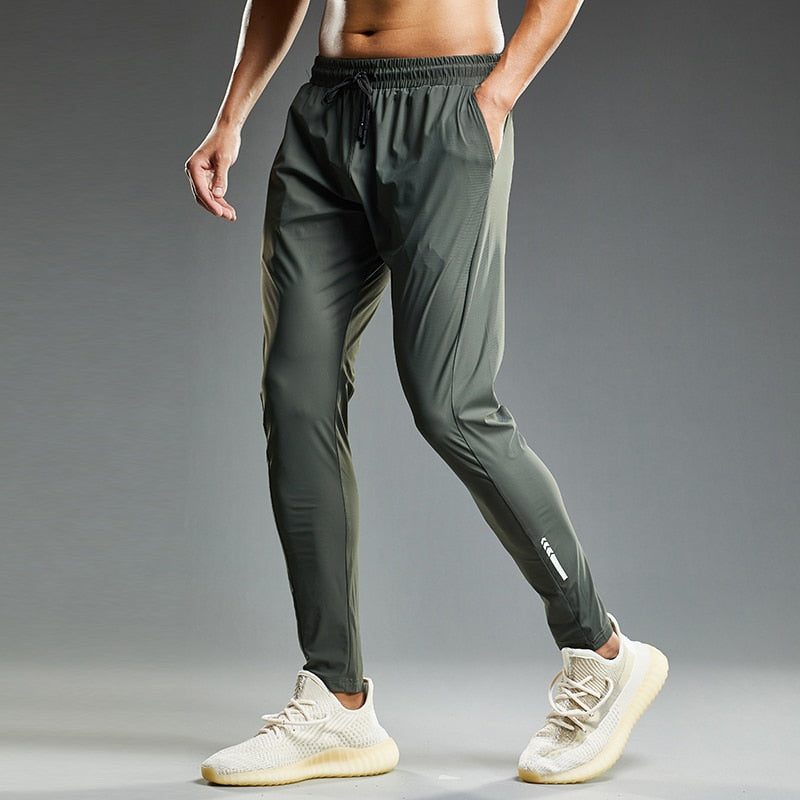Summer Thin Men's Jogging Sweatpants Elastic Skinny Fit Casual Outdoor Training Fitness Sport Pants Running Trousers The Clothing Company Sydney