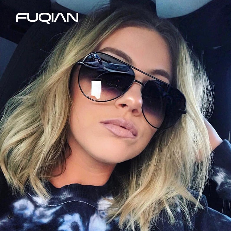 Classic Metal Aviation Sunglasses Women Fashion Alloy Pilot Sun Glasses Men Gradient Lens Driving Shades Ladies UV400 The Clothing Company Sydney