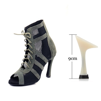 Army Green Suede Latin Dance Boots Ladies Salsa Tango Indoor Sports Ballroom Dance Shoes The Clothing Company Sydney