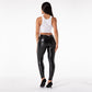 Faux Leather Leggings White Fleece Lined Jeggings Ladies Winter Women's Warm Push Up  Casual Pants The Clothing Company Sydney