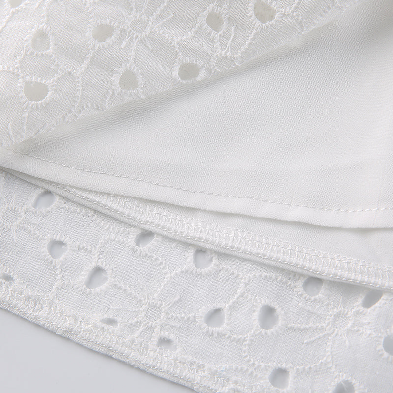 Hook Flower Mini Deep V Neck Vintage Puff Sleeve Short Summer Dress Boho Beach Sundress The Clothing Company Sydney