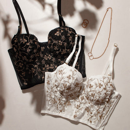2 Piece Classic Women underwear Set Lace Push Up Bra And Panty Sets Embroidered Brassiere Adjustable Gathered Lingerie The Clothing Company Sydney
