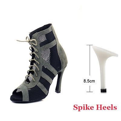 Army Green Suede Latin Dance Boots Ladies Salsa Tango Indoor Sports Ballroom Dance Shoes The Clothing Company Sydney