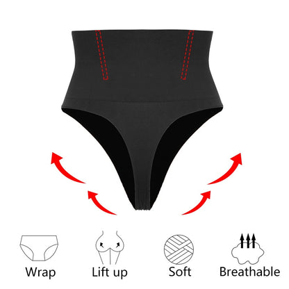 Women's Waist Cincher Thong Panty Shaper High Waist Tummy Control Panties Underwear Butt Lifter Shaping Brief Body Shaper The Clothing Company Sydney