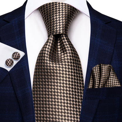 3 Piece 8.5cm Business Solid Paisley 100% Silk Men's Tie Neck Strip Ties for Men Formal Luxury Wedding Neckties Cufflinks Pocket Square The Clothing Company Sydney