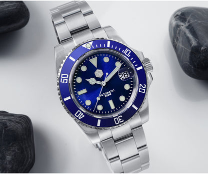 San Martin 40.5mm Water Ghost V3 Sub Diver Luxury Men's NH35 Automatic Mechanical Business Wristwatches Sapphire 20Bar Watch The Clothing Company Sydney