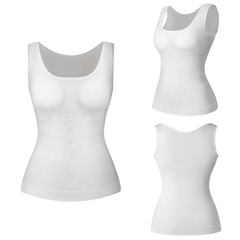 Women's Padded Shapewear Camisole Body Shaper Compression Shirt With Pads Waist Trainer Tummy Control Tank Tops Seamless Corset The Clothing Company Sydney