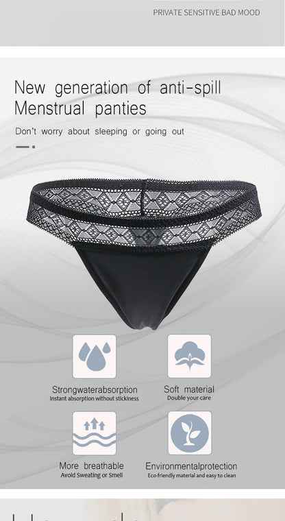 Women's Menstrual Panties Four Layer Leakproof Thong Physiological Undies Low Waist Period Underwear G-string New Briefts The Clothing Company Sydney