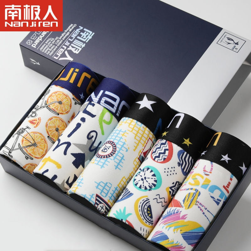 5 Packk Men's Underwear Cotton Boxer Underpants Comfortable Breathable Panties Underwear Boxing Boxershorts The Clothing Company Sydney