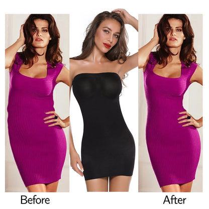 Women Shapewear Strapless Full Slips for Under Dress Tummy Control Slips Skirts Full Body Shaper Seamless Underwear Shaper The Clothing Company Sydney