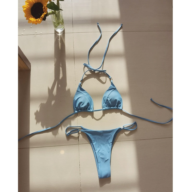 2 Piece Leopard Print Bikini Set Beach Outing Swimming Swimwear Thong Bikini  Swimsuits The Clothing Company Sydney