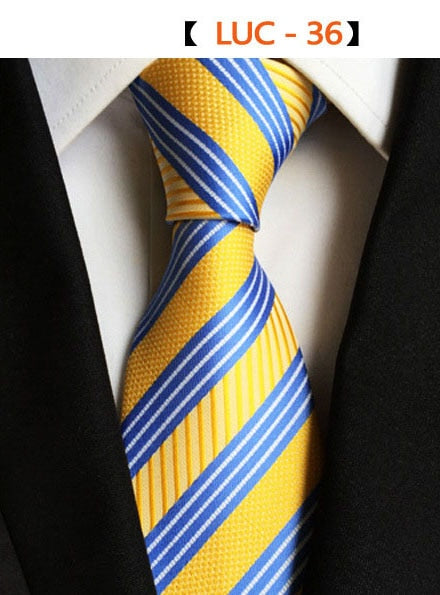 8cm Men's Tie Silk Plaids Floral Luxury Necktie Striped Ties For Men Business Formal Wedding Accessories Tie The Clothing Company Sydney