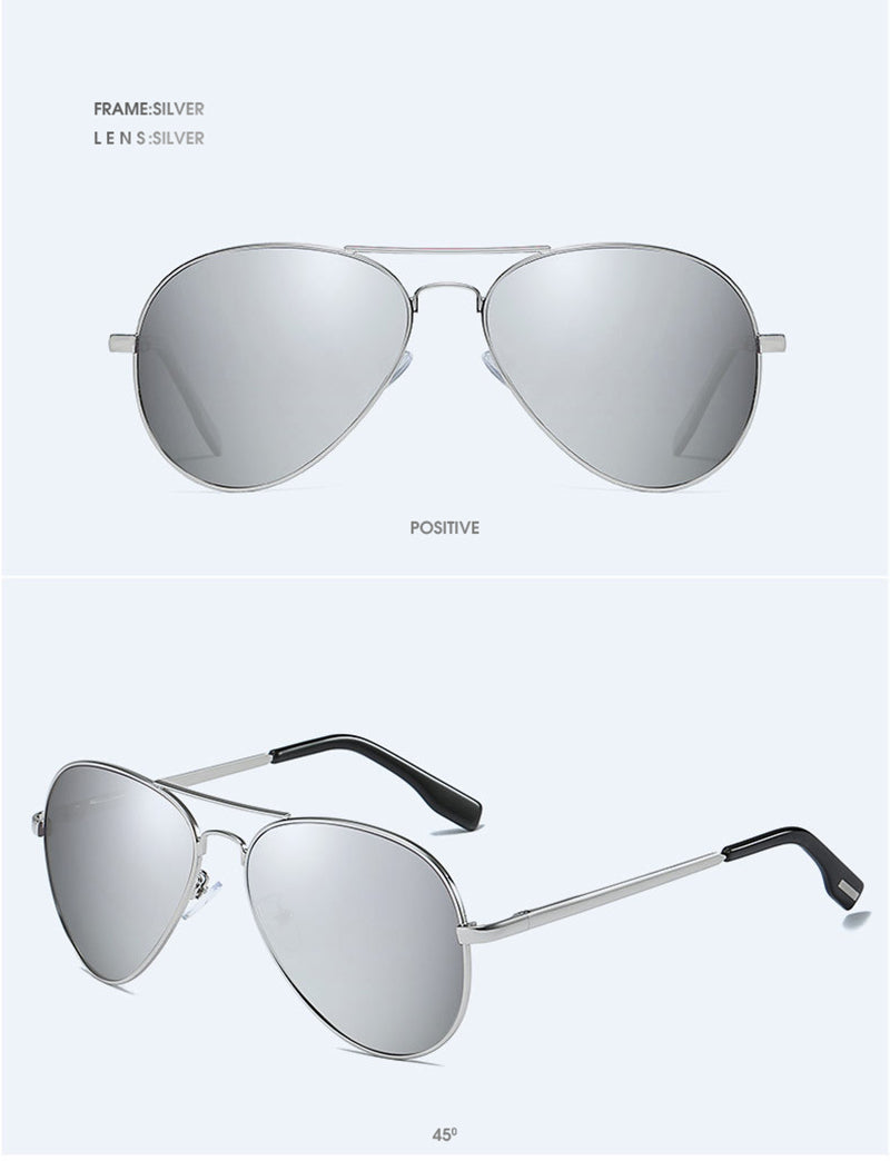 Classic Pilot Polarized Sunglasses Men Fashion Metal Sun Glasses Women Black Driving Eyeglasses Goggle UV400 The Clothing Company Sydney