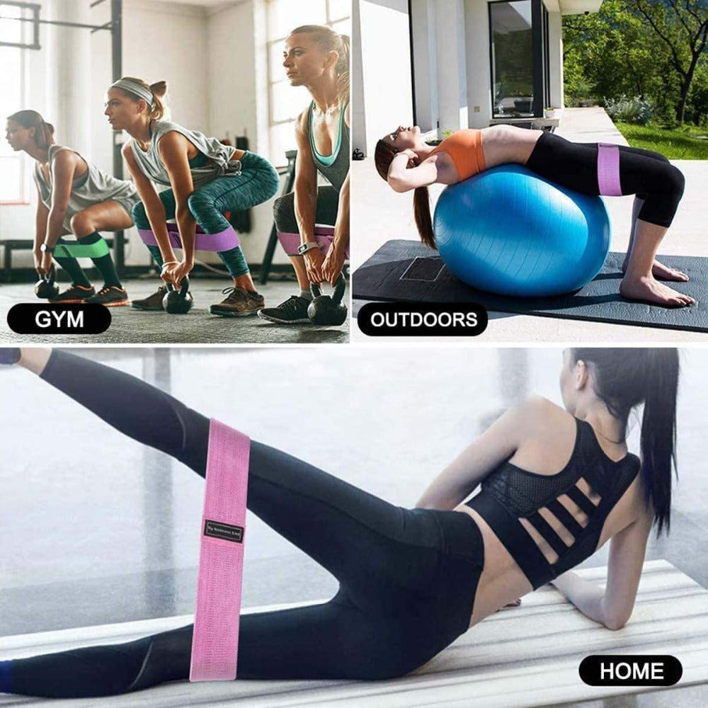 Durable Circle Band Yoga Anti-slip Gym Fitness Rubber Band Exercise Braided Elastic Band Hip Lifting Resistance Band The Clothing Company Sydney