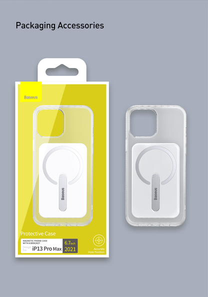 Magnetic Phone Case For iPhone 13 Pro Max Case Transparent Bracket Case Phone Covers for iPhone 13 Pro Magnet Back Cover The Clothing Company Sydney