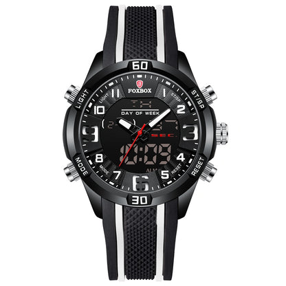 Foxbox Sport Mens Watches Top Brand Luxury Dual Display Quartz Watch For Men Military Waterproof Digital Electronic Watch The Clothing Company Sydney