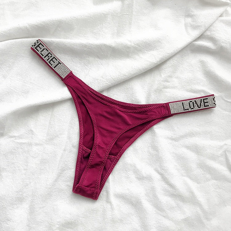 Satin Embroidery G String Thongs Panties  Briefs Low Waist Underwear  Ladies Lingerie The Clothing Company Sydney